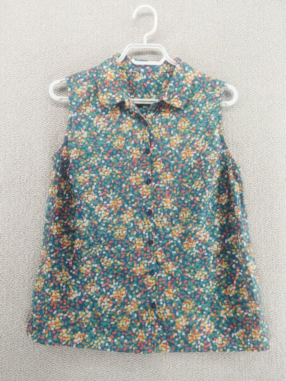 Seasalt Cornwall Little Kenegie Vest Floral Shirt - 100% Organic Cotton